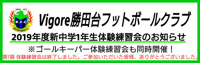 平成31年度新中学1年生(現小学6年生)を対象とした体験練習会